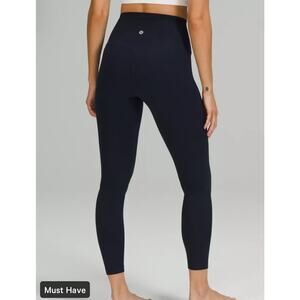 180 Lululemon Align High-Rise Pant 24” Black Size 6